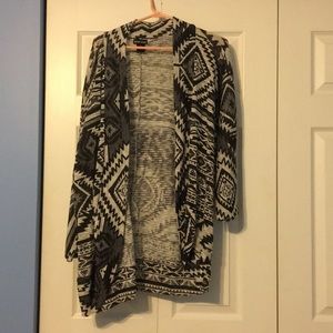 Black and Gray Aztec Cardigan